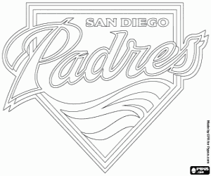 kolorowanka Logo San Diego Padres