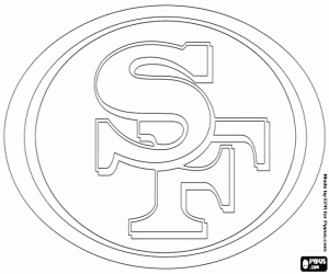 kolorowanka Logo San Francisco 49ers