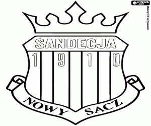 kolorowanka Logo Sandecji Nowy Sącz