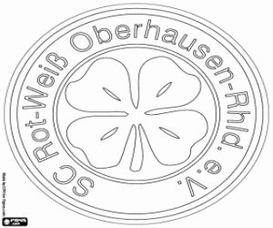 kolorowanka Logo SC Rot-Weiß Oberhausen