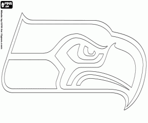 kolorowanka Logo Seattle Seahawks