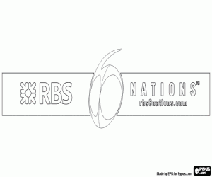 kolorowanka Logo Six Nations w rugby