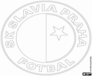 kolorowanka Logo Slavia Praga
