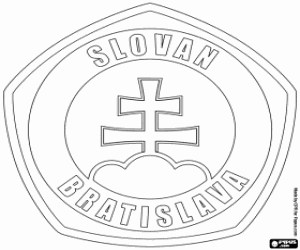 kolorowanka Logo Slovan Bratysława