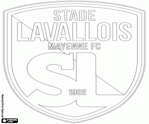 kolorowanka Logo Stade Lavallois