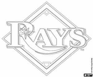 kolorowanka Logo Tampa Bay Rays