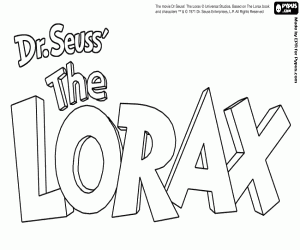 kolorowanka Logo The Lorax