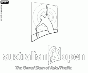 kolorowanka Logo turnieju Australian Open