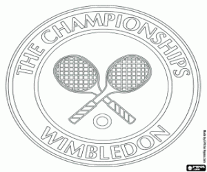 kolorowanka Logo turnieju Wimbledon