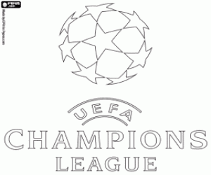 kolorowanka Logo UEFA Champions League