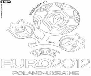 kolorowanka Logo UEFA EURO 2012