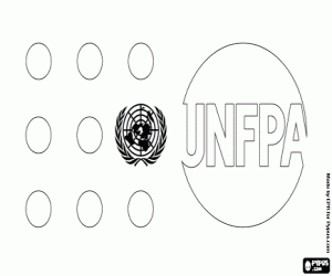 kolorowanka Logo UNFPA, ONZ