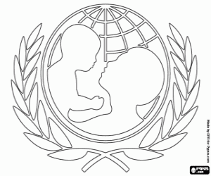 kolorowanka Logo UNICEF