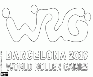 kolorowanka Logo World Roller Games Barcelona 2019