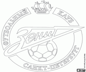 kolorowanka Logo Zenit Sankt Petersburg