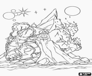 kolorowanka Loki, Thora wroga