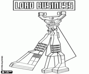 kolorowanka Lord Business, Lego Przygoda
