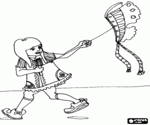 kolorowanka Lot latawca