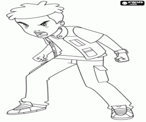 kolorowanka Lucas, charakter Gormiti