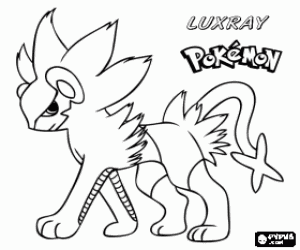 kolorowanka Luxray, Pokémon