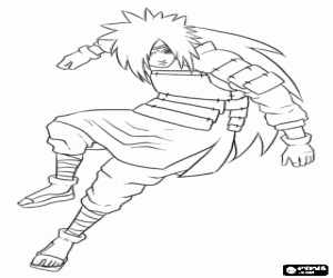 kolorowanka Madara Uchiha, charakter Naruto