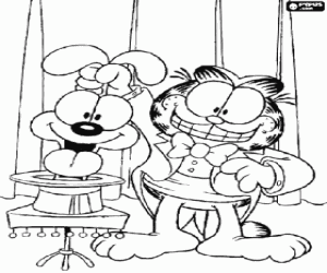 kolorowanka Magia Garfiled i Oddie