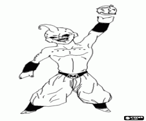 kolorowanka Majin Boo, Dragon Ball