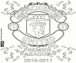 kolorowanka Man United, mistrz 2010-2011