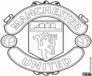 kolorowanka Manchester United FC odznaka