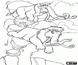 kolorowanka Maniek i Ellie w niebezpieczeństwie