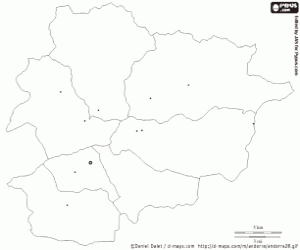 kolorowanka Mapa Andorra