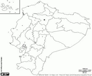 kolorowanka Mapa Ekwador