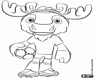 kolorowanka Maple, maskotka Kanada Puchar Świata 2026