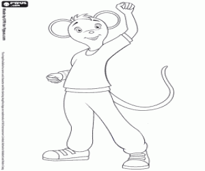 kolorowanka Marco, tancerz, przyjaciel Angelina