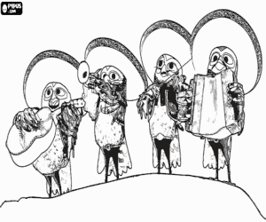 kolorowanka Mariachis z Rango