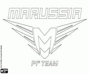 kolorowanka Marussia F1 Team logo