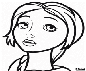 kolorowanka Mary Katherine, postać z Epic