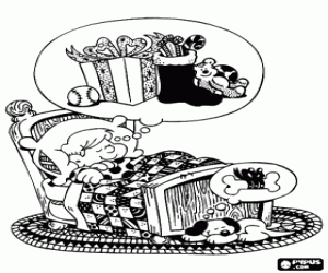 kolorowanka Marzenia o prezenty