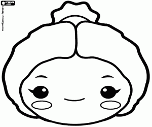 kolorowanka Maska bogini Diana lub Artemis