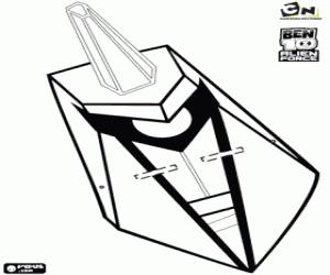 kolorowanka Maska Chromaton, Ben10 Alien Force
