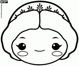 kolorowanka Maska z Juno, maska Hera