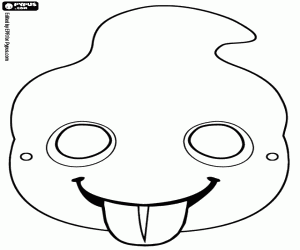 kolorowanka Maski ducha