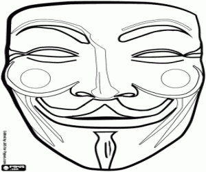kolorowanka Maski z twarzy orientalne