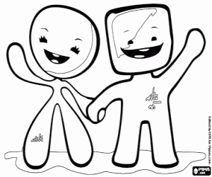 kolorowanka Maskotki Turyn 2006