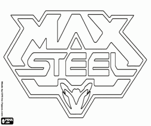 kolorowanka Max Steel logo