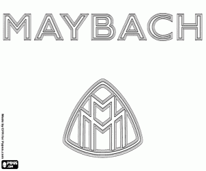 kolorowanka Maybach logo