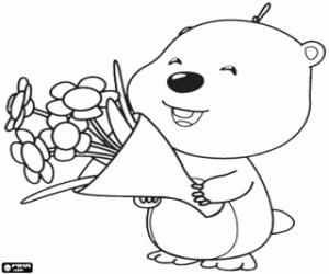 kolorowanka Mały i nieśmiały bóbr Lula