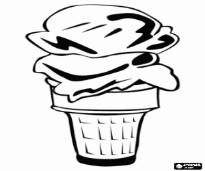 kolorowanka Małżowiny ze szkła lub lody