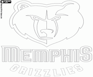 kolorowanka Memphis Grizzlies emblemat
