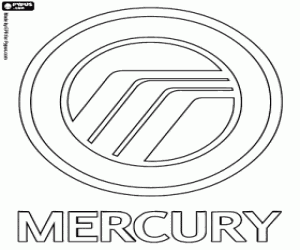 kolorowanka Mercury logo